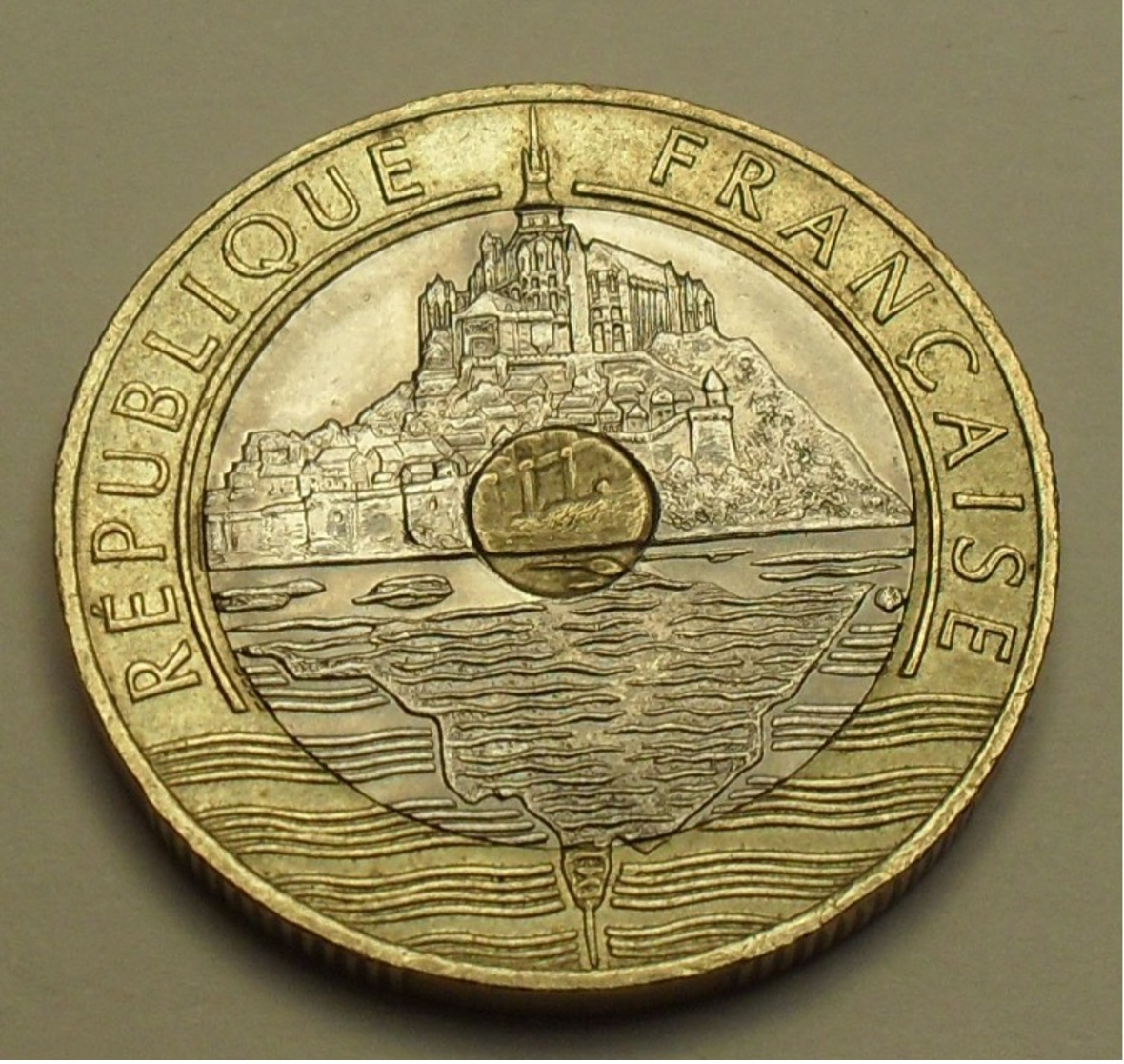 1995 - France - 20 FRANCS, Mont Saint-Michel, Abeille, KM 1008.2, Gad 871 - Commémoratives