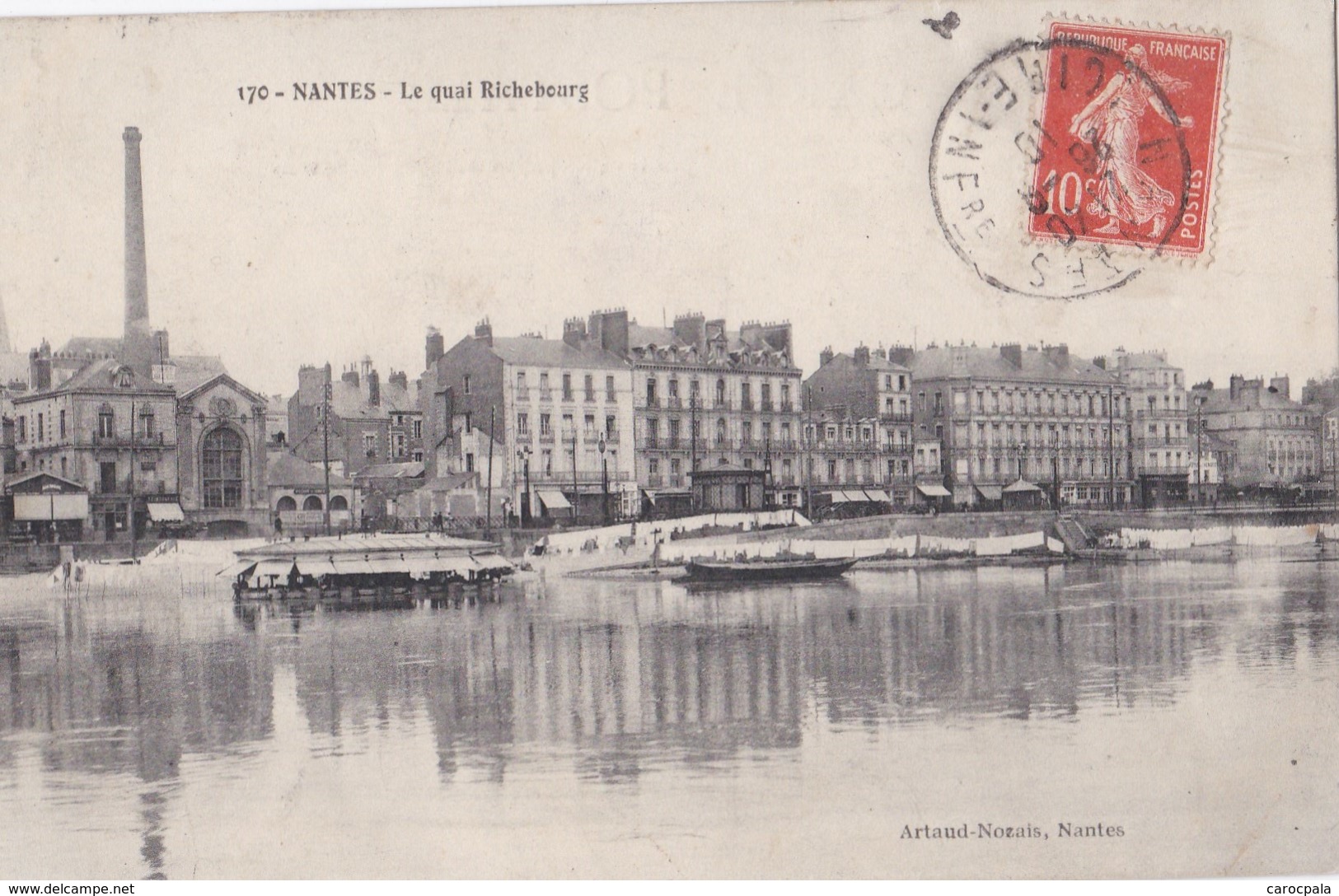 Carte 1910 NANTES / Le Quai Richebourg - Nantes