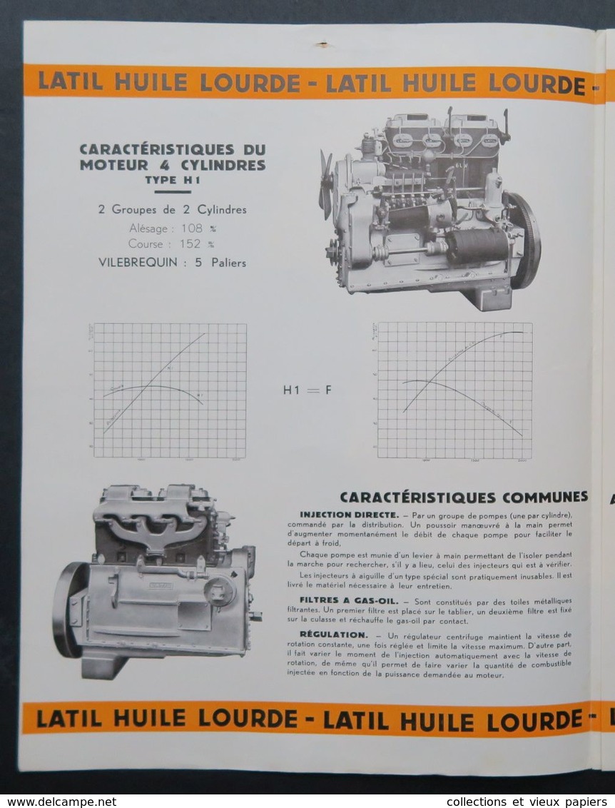 CAMIONS LATIL Moteur Hulle Lourde 1920 Licence Gardner - Brochure Commerciale - Automobil