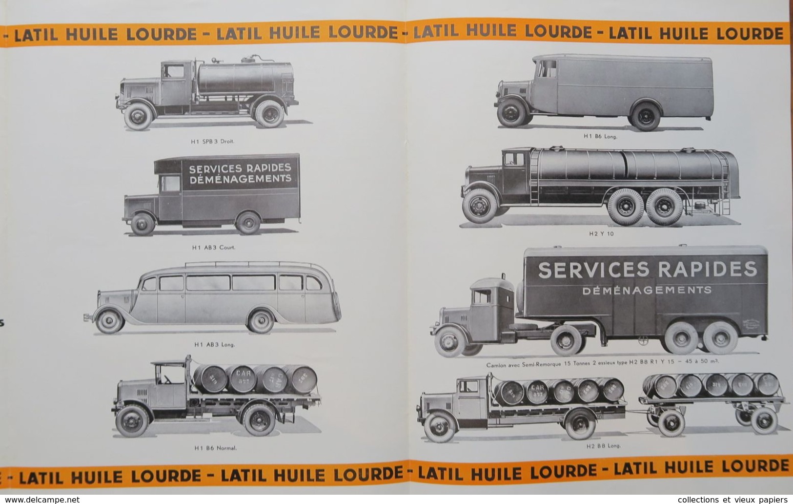 CAMIONS LATIL Moteur Hulle Lourde 1920 Licence Gardner - Brochure Commerciale - Automobile