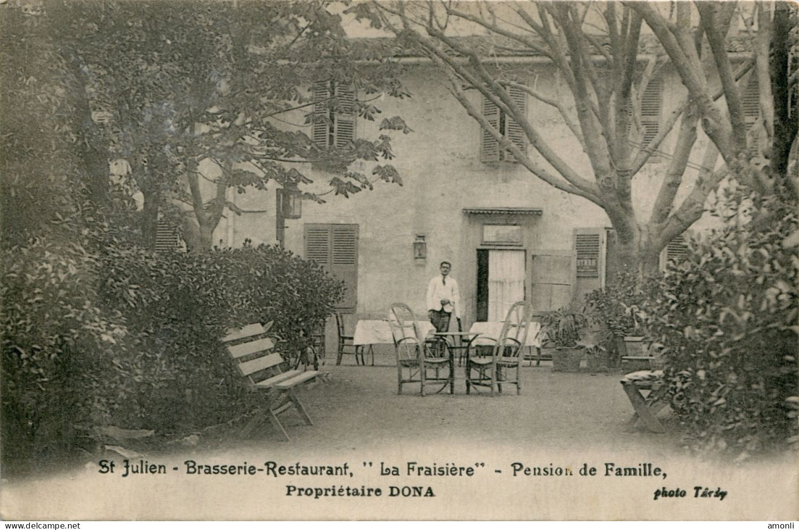 13. MARSEILLE - SAINT JULIEN. Restaurant "La Fraisière". Propriétaire Dona. TRare, Voir Description. - Saint Barnabé, Saint Julien, Montolivet