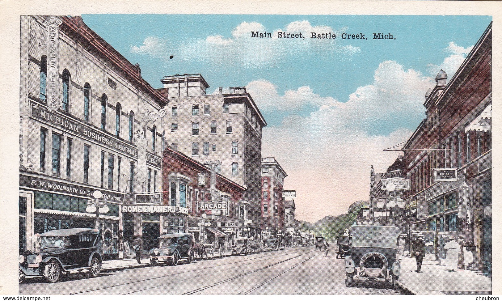 ETATS UNIS.  BATTLE CREEK . MAIN STREET. - Autres & Non Classés