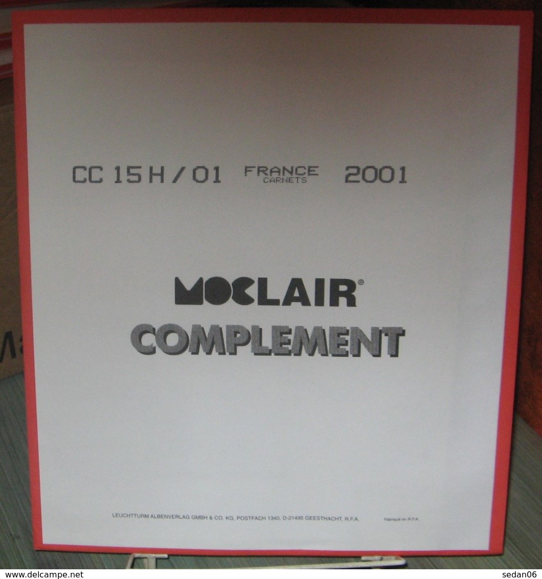 MOC - JEU FRANCE CARNETS MOCLAIR 2001 (Avec Pochettes) - Pré-Imprimés