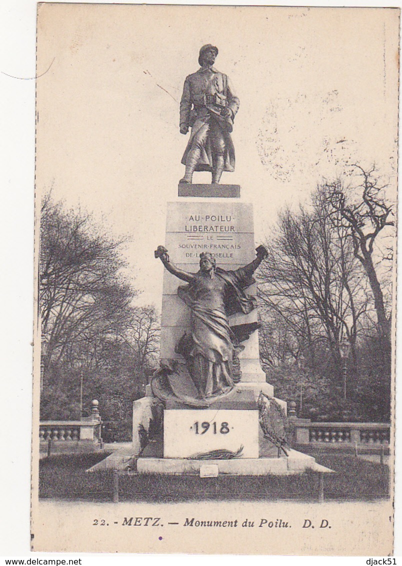 57 - METZ - Monument Du Poilu - 1918 - Monuments Aux Morts