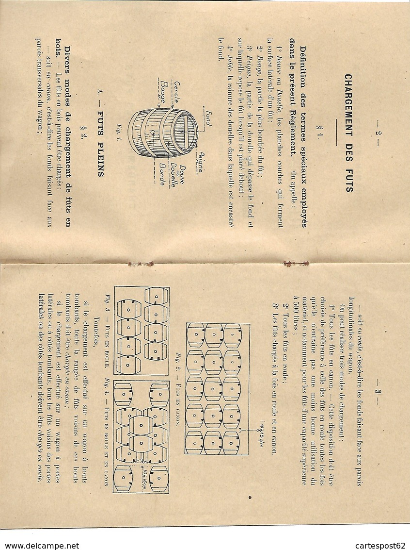 Chemin De Fer Du Nord. Règles Communes Concernant Le Conditionnement Des Chargements. Année 1925. - 1901-1940