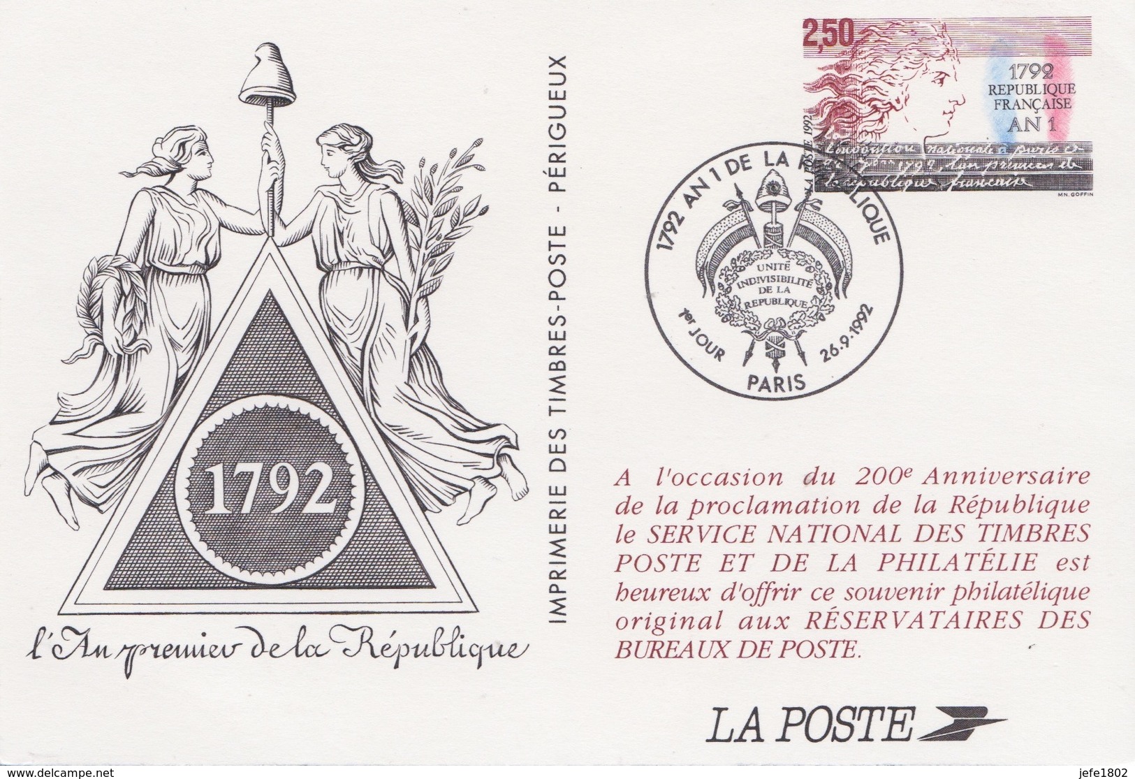 1792 - L' An Premier De La République - Histoire