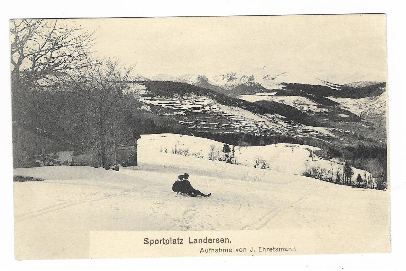 TB Cpa METZERAL - SONDERNACH -SPORTPLATZ  LANDERSEN  Station De Ski 1912 - Munster
