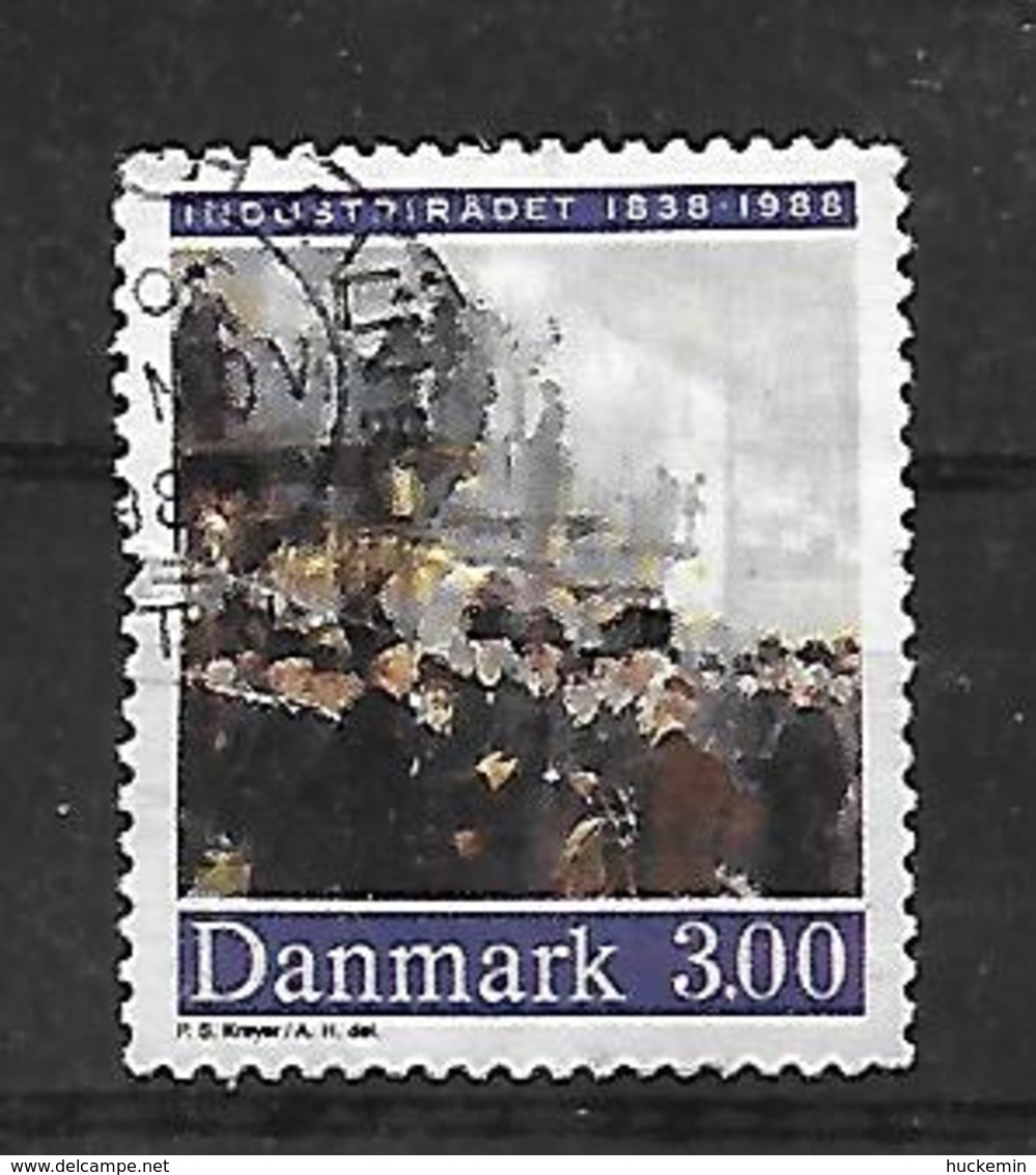 Dänemark  1988  Mi 924  150 Jahre Verband Der Dänischen Industrie Gestempelt - Gebraucht