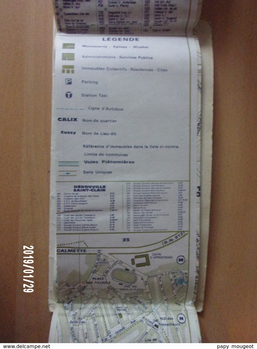 Caen - Plan Guide Cités 2000 - Strassenkarten