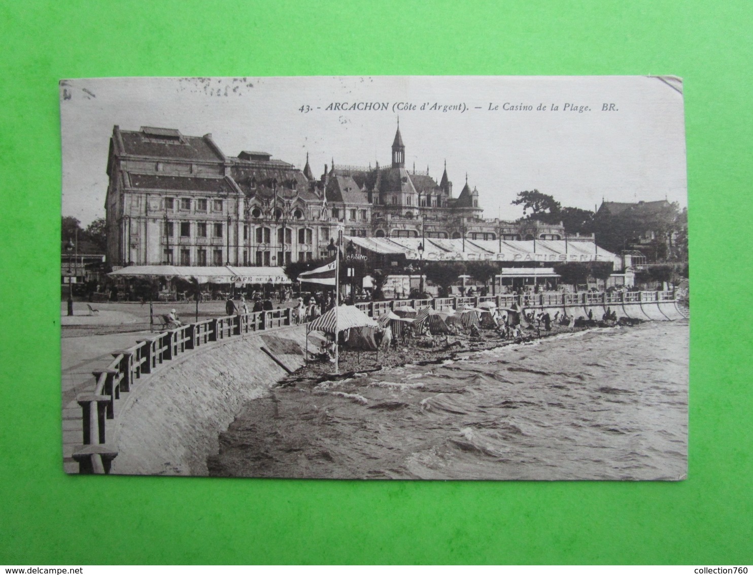 ARCACHON - Le Casino De La Plage (envoyée En 1930) -  Carte Postale - Arcachon