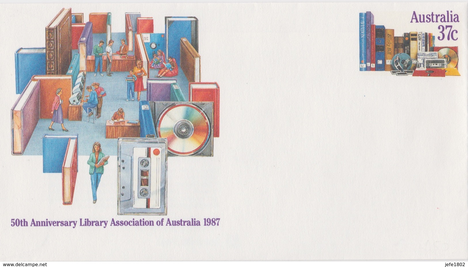 50th Anniversary LIBRARY Association Of Australia 1987 - Autres & Non Classés