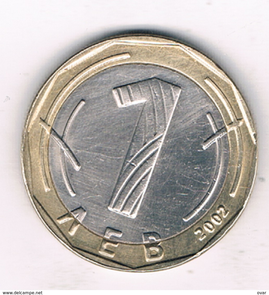 1 LEVA 2002 BULGARIJE /0825/ - Bulgarie