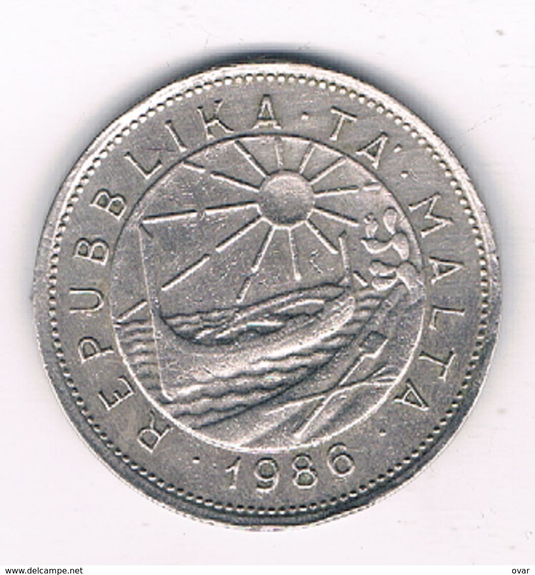 25 CENTS  1986 MALTA /0836/ - Malte