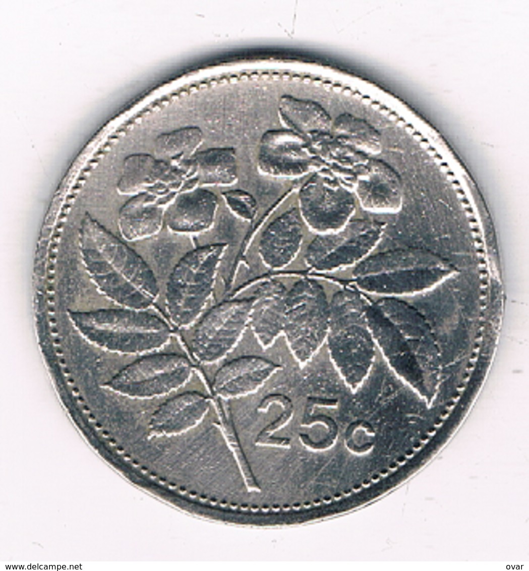 25 CENTS  1986 MALTA /0836/ - Malte