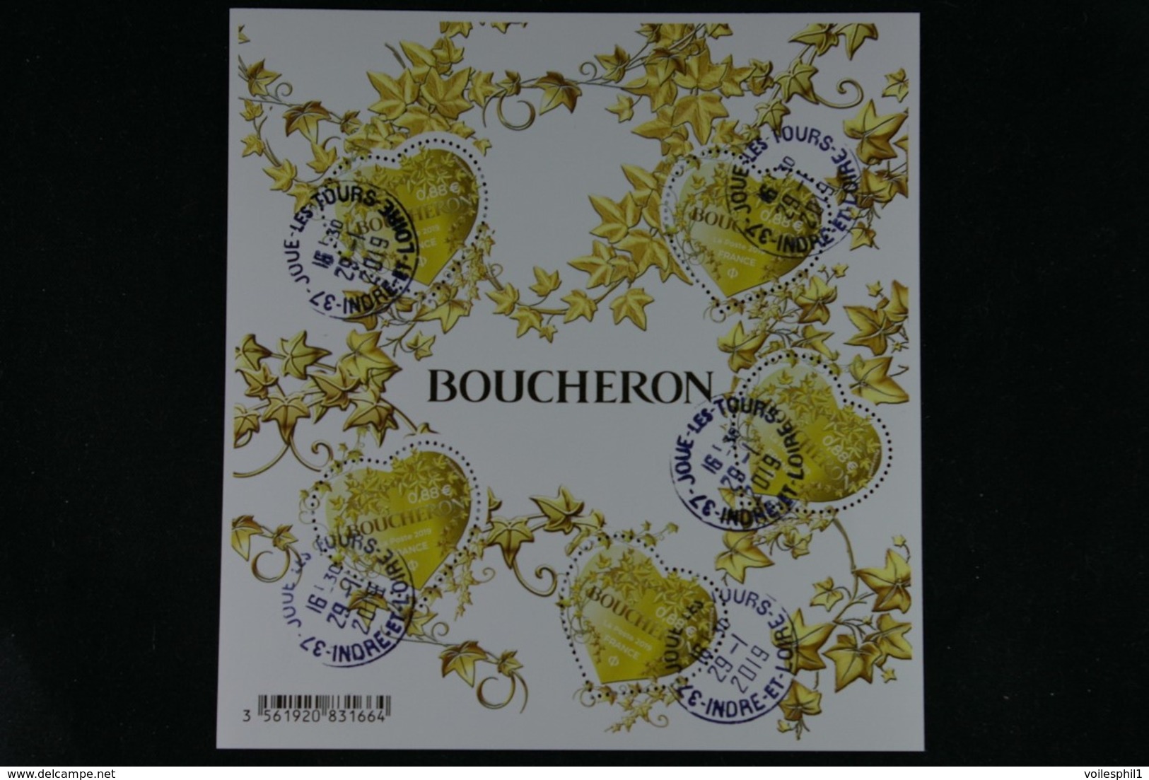 France 2019 Coeurs Boucheron  Bloc Oblitéré - Gebruikt