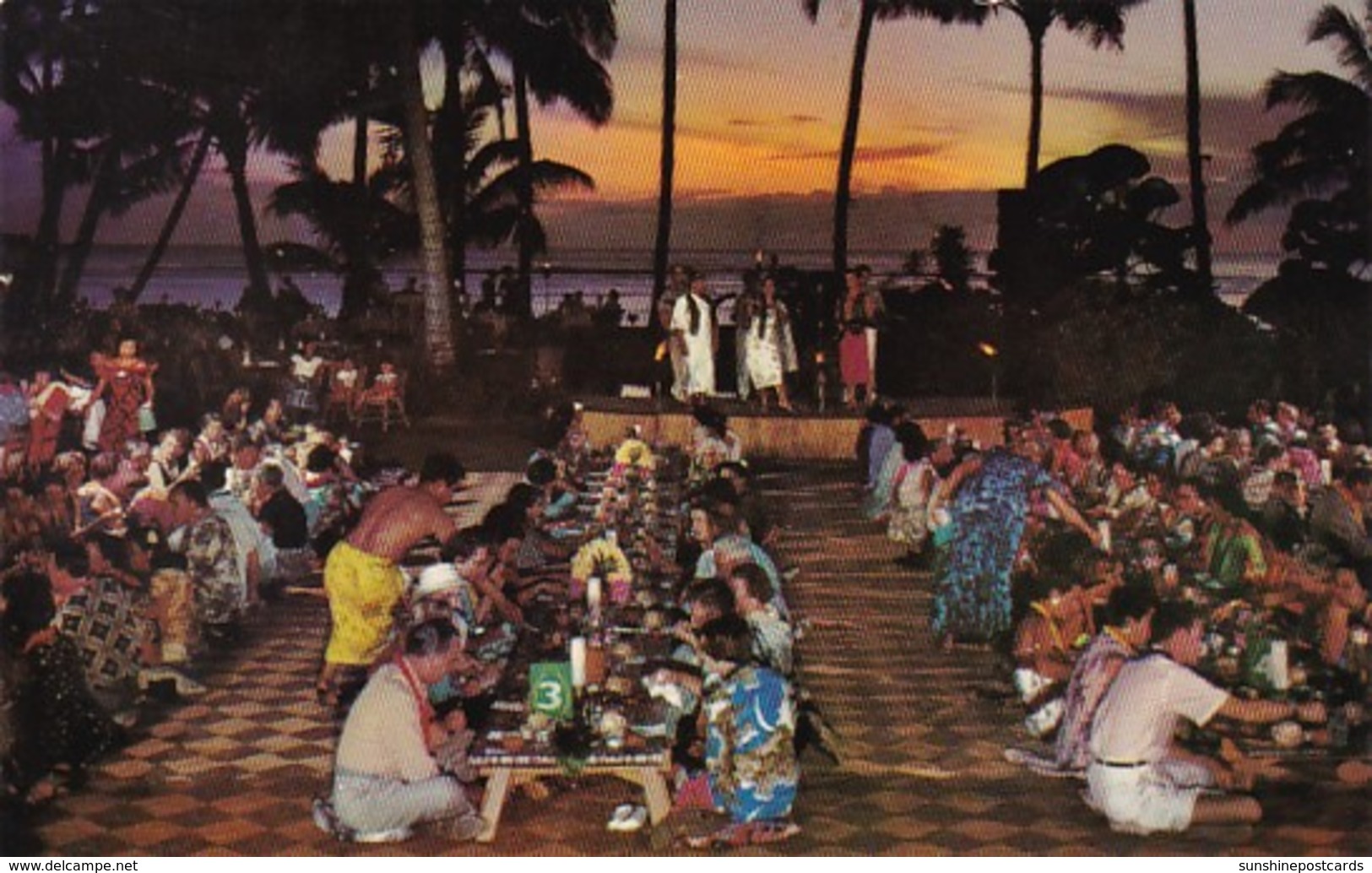 Hawaii Honolulu Queen's Surf Luau 1961 - Honolulu