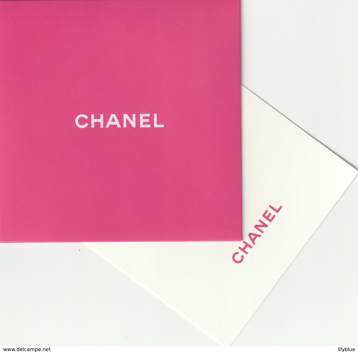 CHANEL  Saint Valentin   Carte  + Enveloppe Rose - Modernes (à Partir De 1961)