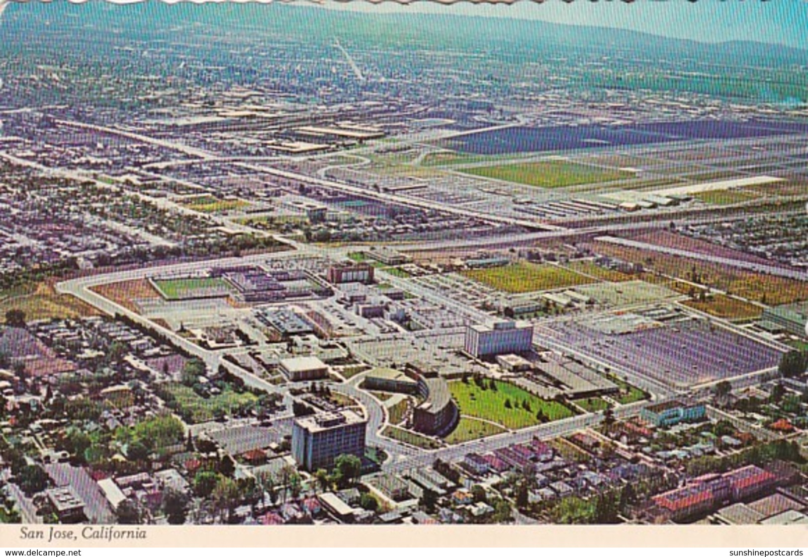 California San Jose Aerial View Of Civic Center - San Jose