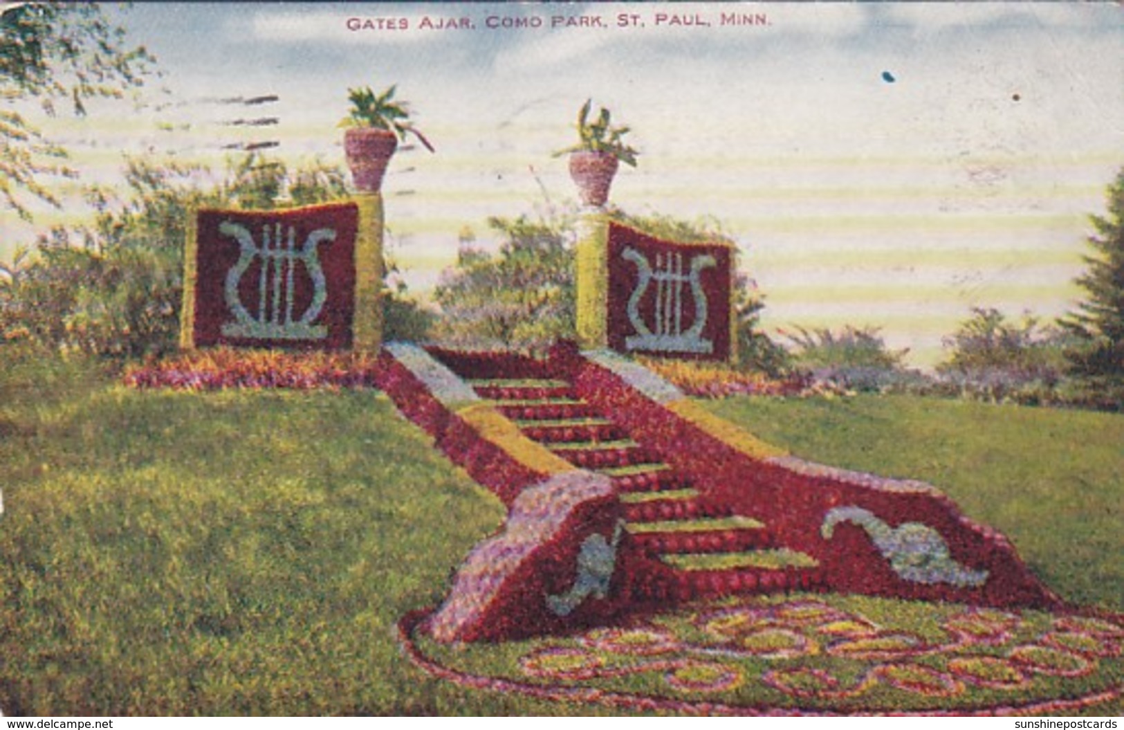 Minnesota St Paul Como Park Gates Ajar 1908 - St Paul