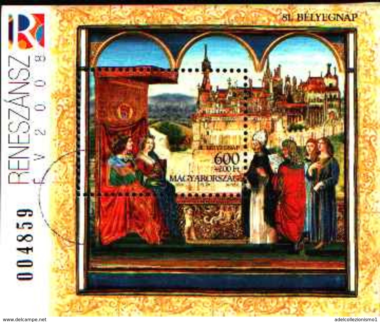 90682) Hungary 2008 Stamp Day/Royalty/King/Queen/Art/Castle/Building 1v M/s -USATO - Neufs