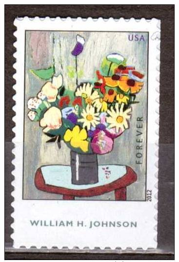 USA. Scott # 4653 MNH. William H. Johnson Painter Flowers. 2012 - Ongebruikt