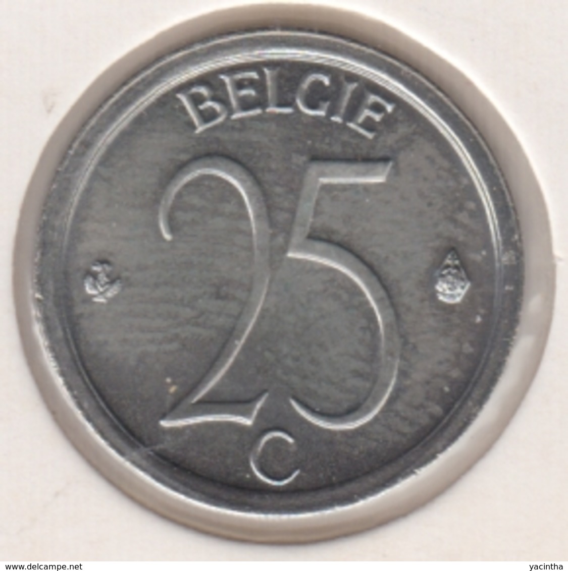 @Y@  België  25  Centime  1975  Unc      (4885) - 25 Cent