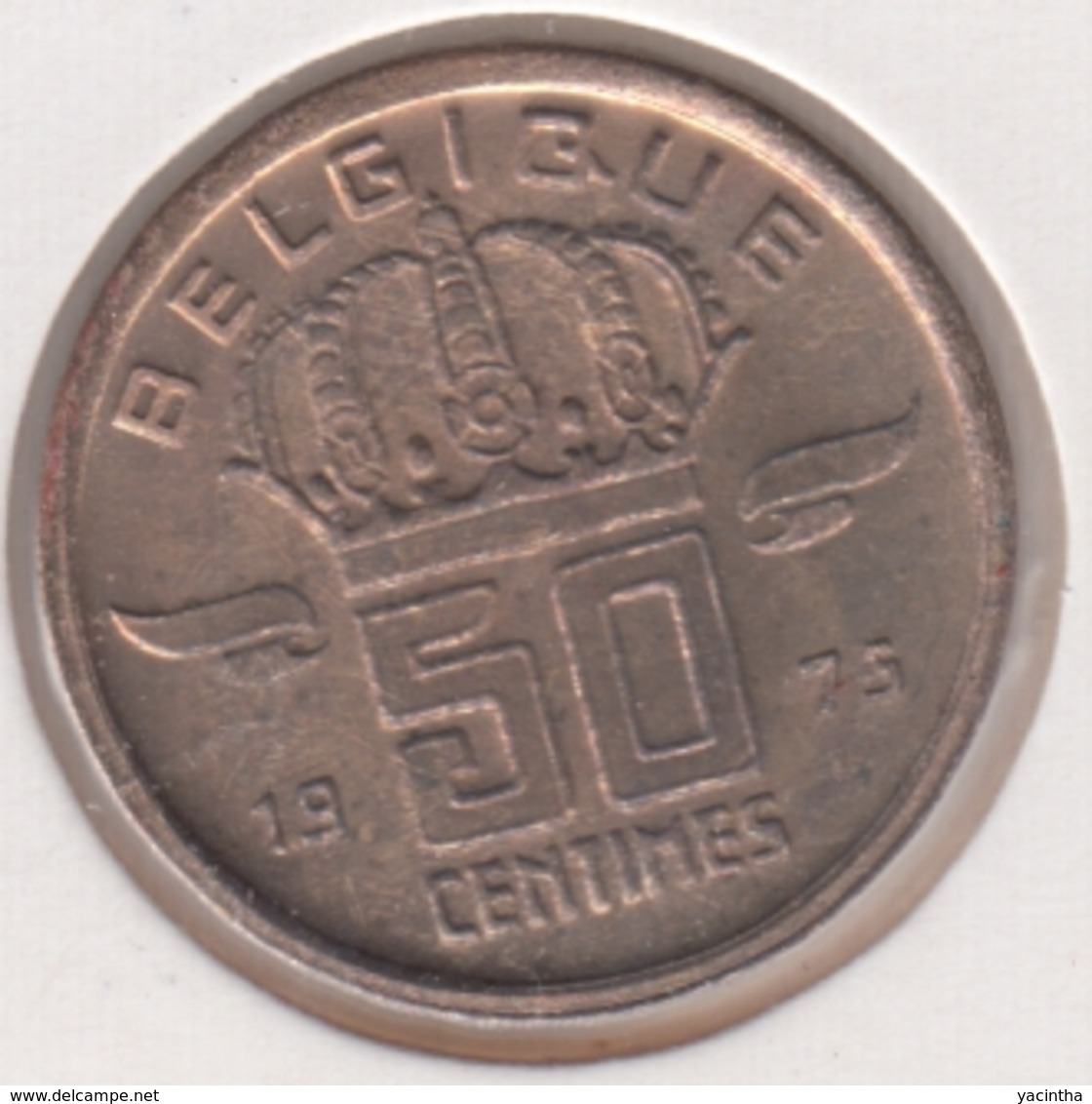 @Y@  België  50  Centime  1975  Unc      (4887) - 50 Cent