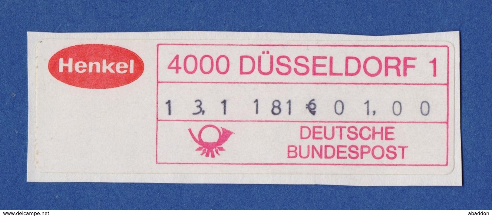 AFS - Düsseldorf, Henkel - Maschinenstempel (EMA)