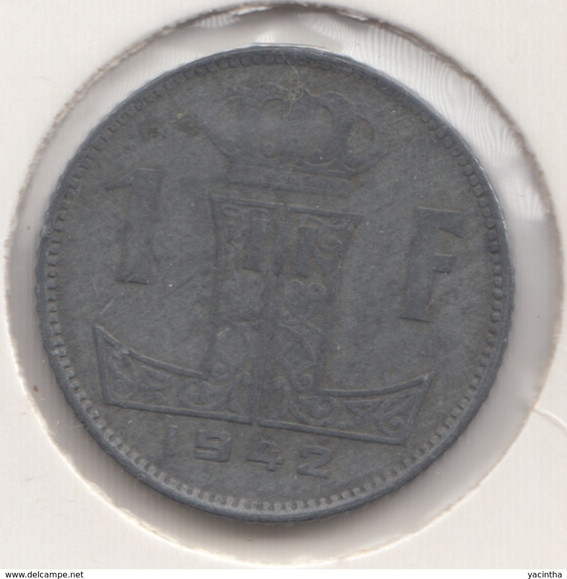 @Y@  België   1  Frank    1942   Unc      (4901) - 1 Franc