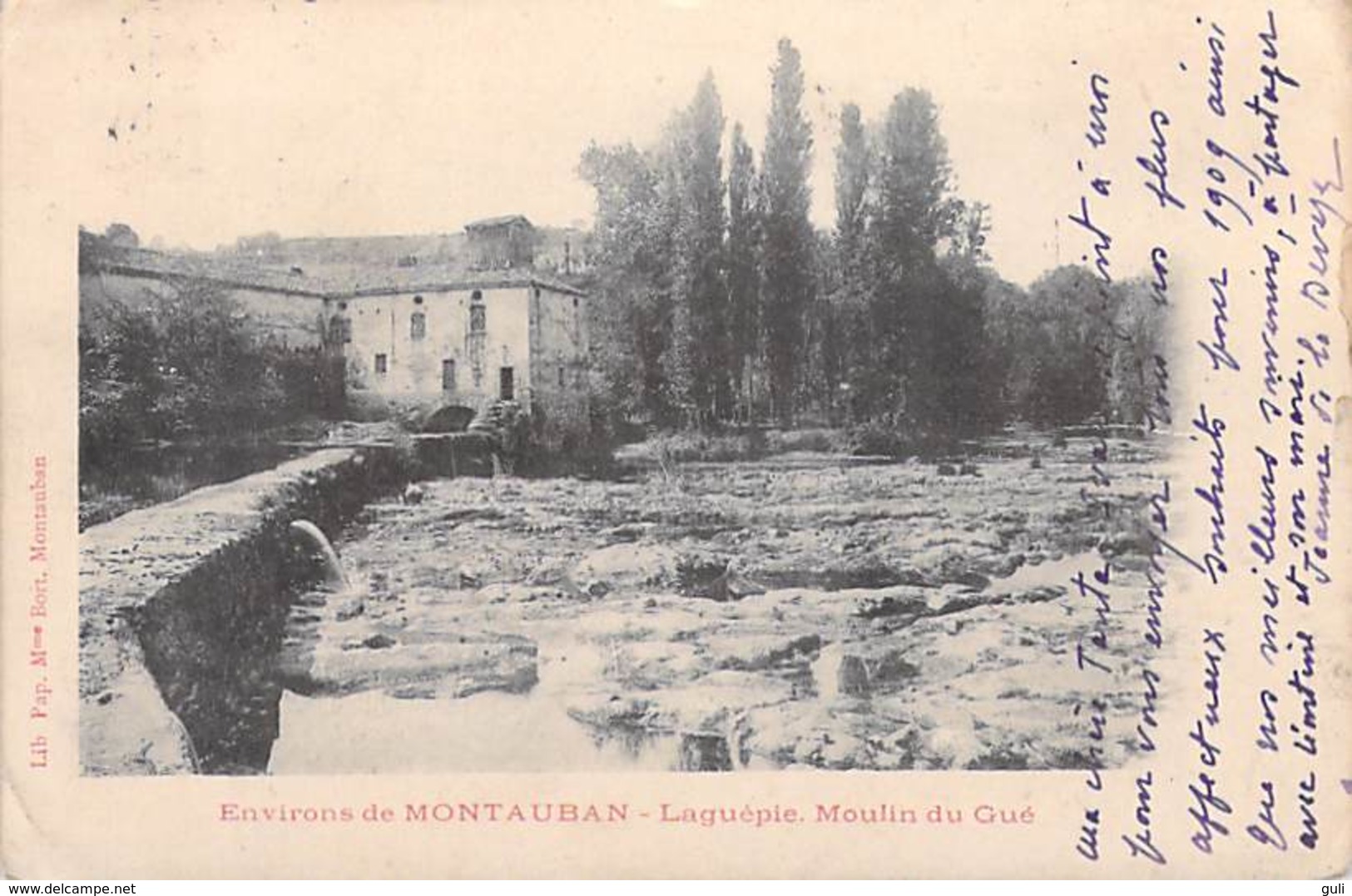 [82] Tarn Et Garonne > Environs De  MONTAUBAN Laguépie  Moulin Du Gué -(Editions : Lib Pap Mme Bort  Montauban) - Montauban