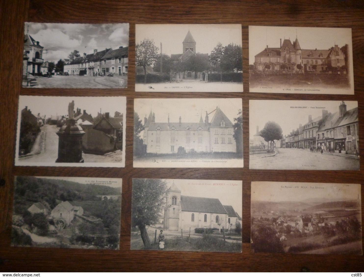 Lot de 109 Cartes Postales du Département de la NIEVRE 58 - Nombreux Villages