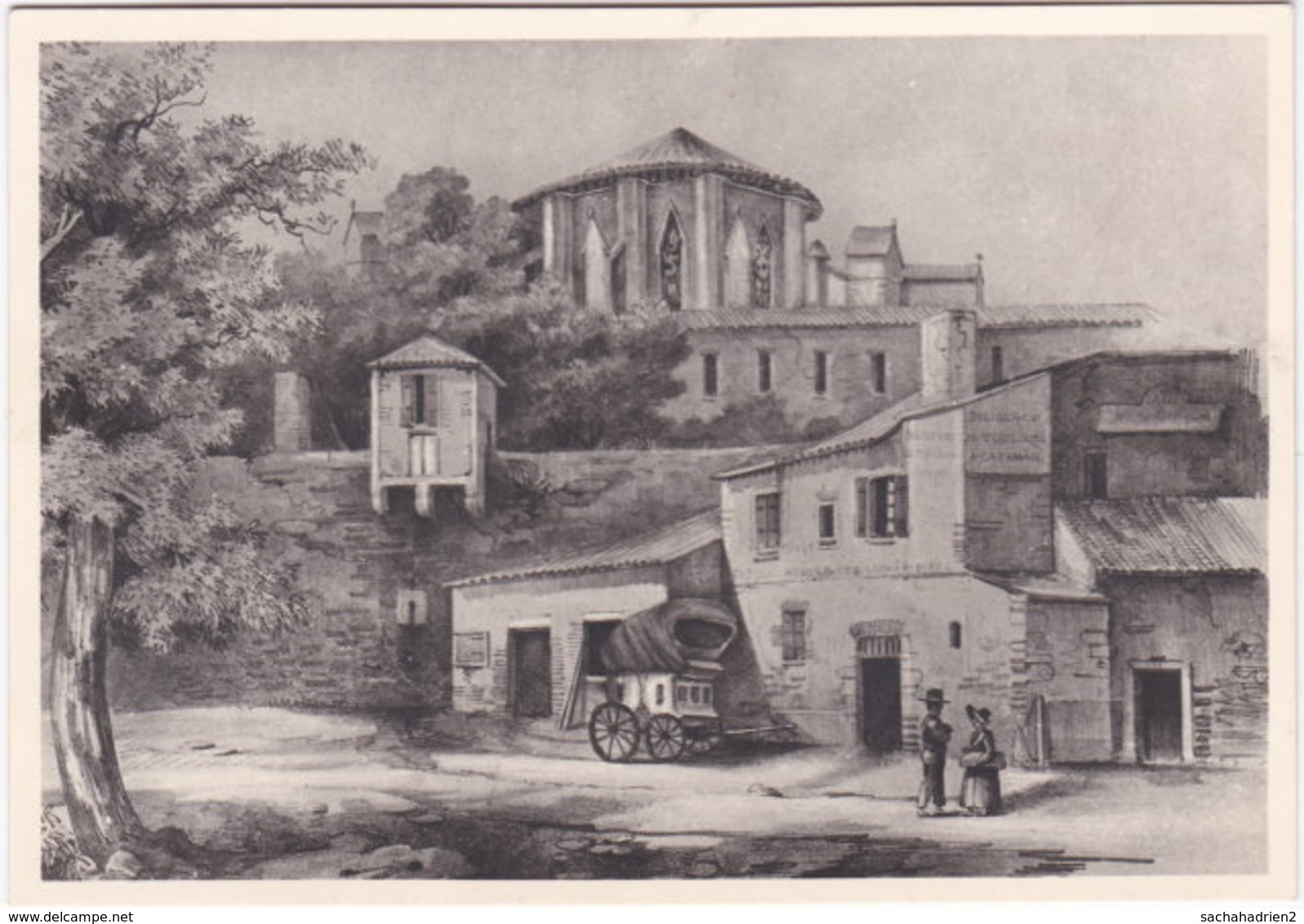 31. Gf. LE VIEUX TOULOUSE. Saint-Etienne Et Les Remparts En 1840. 2 - Toulouse