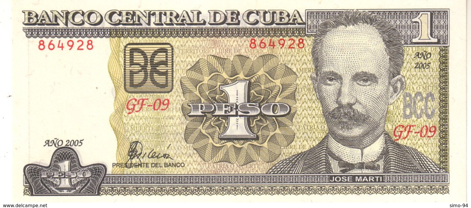 Cuba P 128 1 Peso 2005  UNC - Cuba