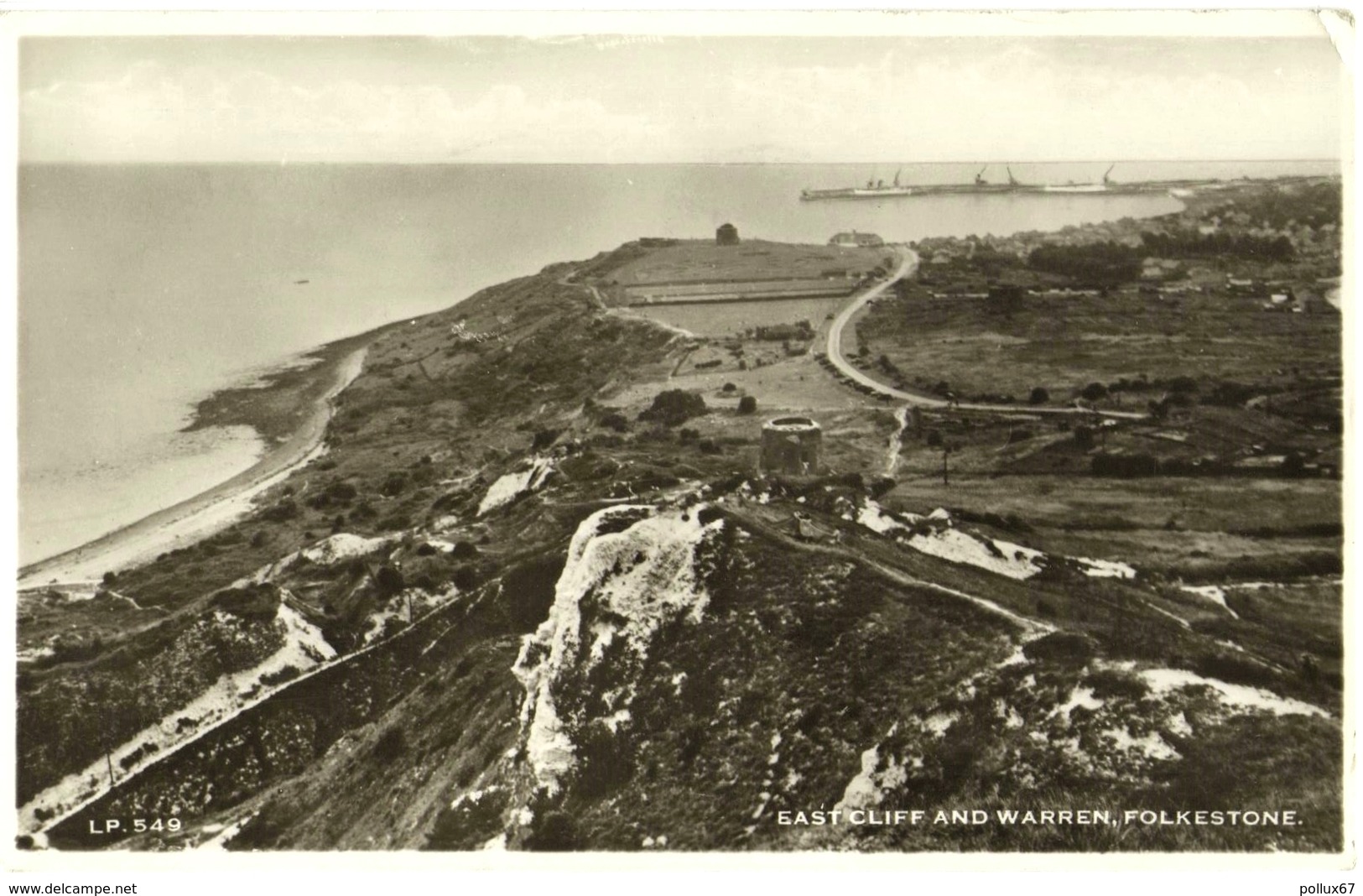 CPSM DE FOLKESTONE  (ROYAUME-UNI)  EAST CLIFF AND WARREN - Folkestone