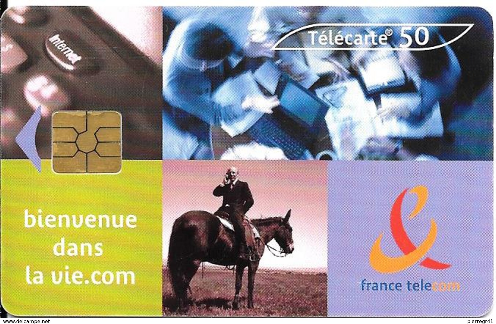 CARTE°-PUBLIC-F 1044-GEM2-50U-03/00-VIE.COM CHEVAL-UTILISE-TBE- - 2000