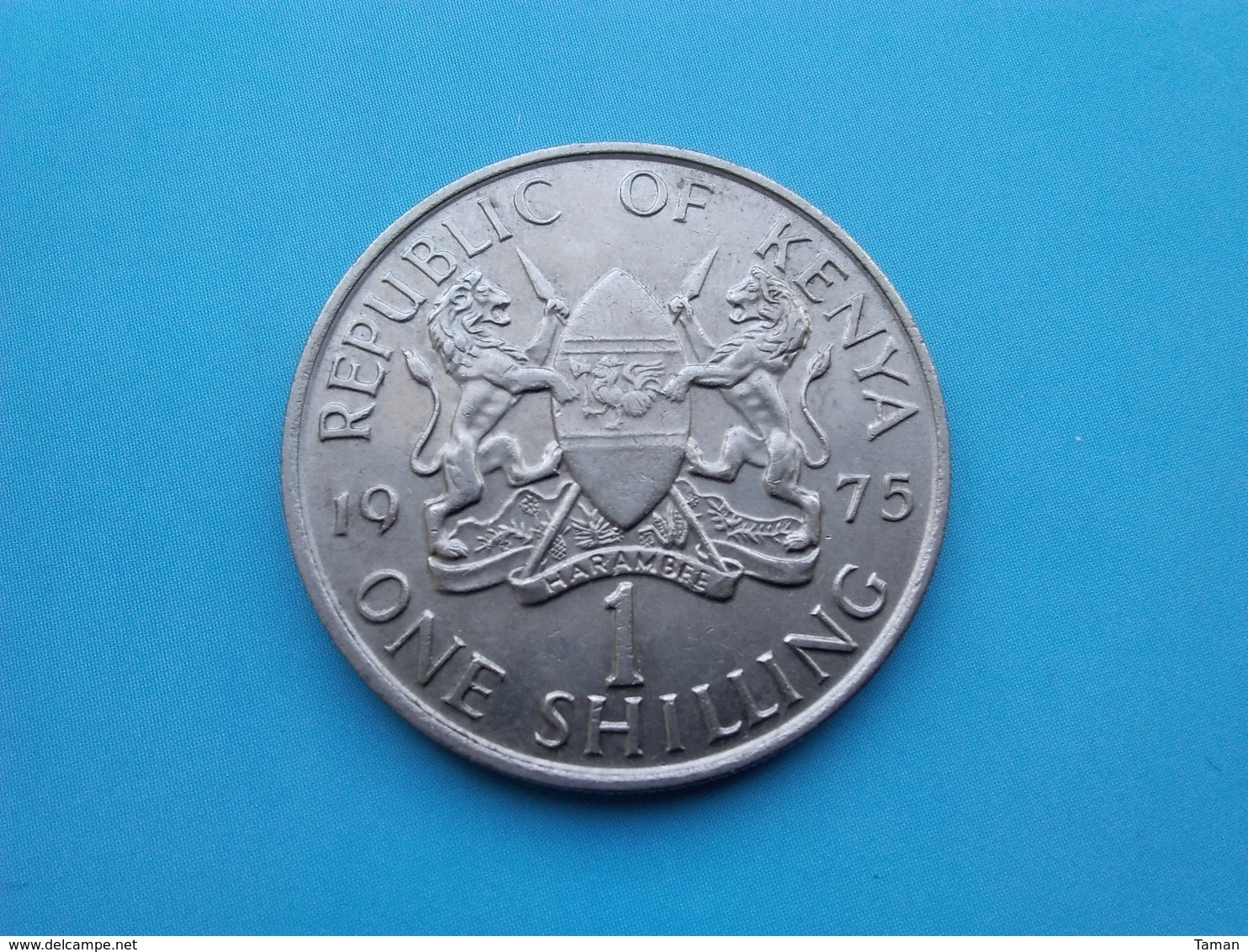 KENYA  1  Shilling  1975 --SUP--  Mzee Iomo Kenyatta (1er Président) - Kenia