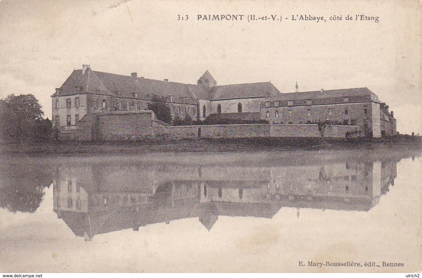 CPA Paimpont - L'Abbaye - Côté De L'Étang (39031) - Paimpont