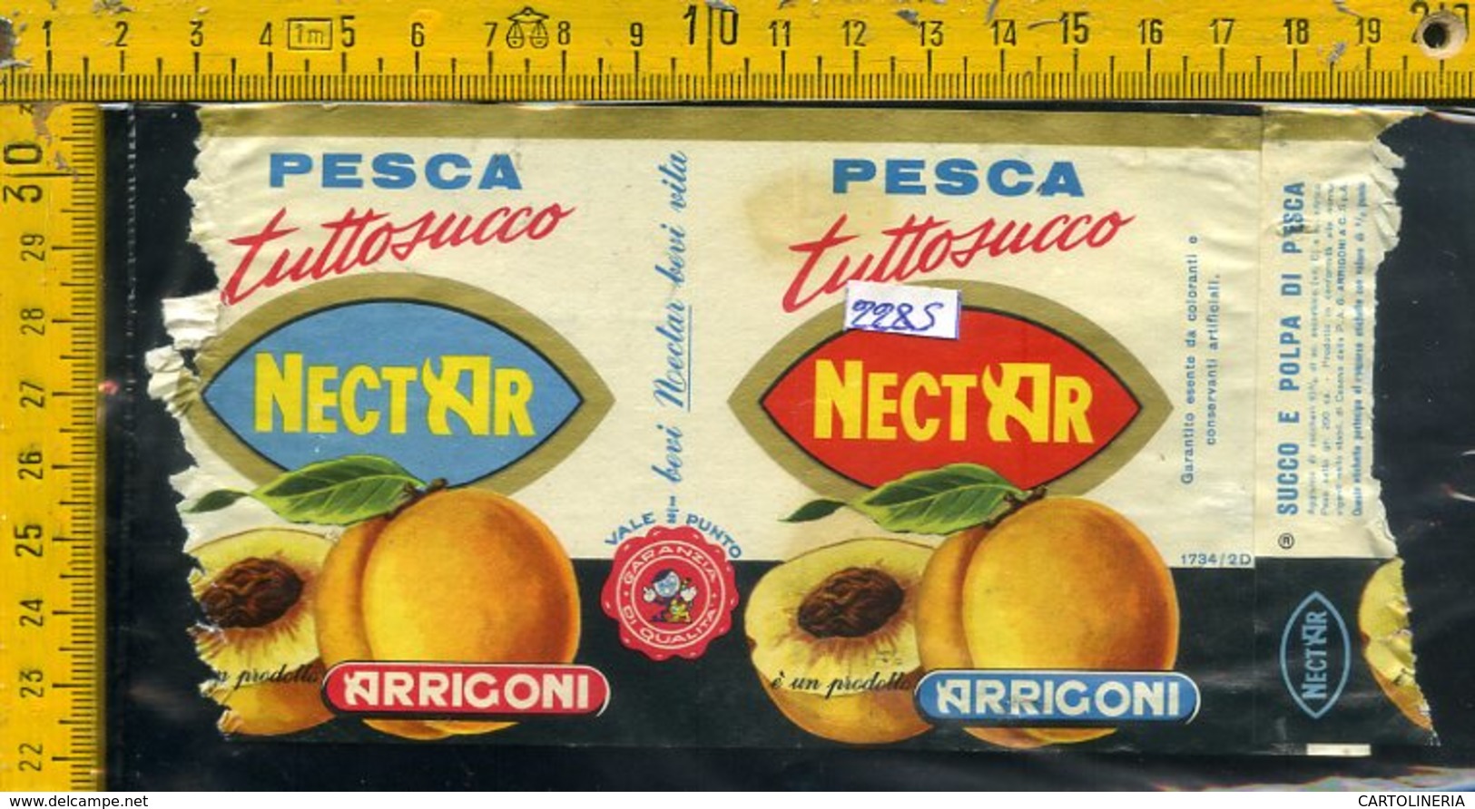 Etichetta Alimentare Nectar Arrigoni - Altri & Non Classificati