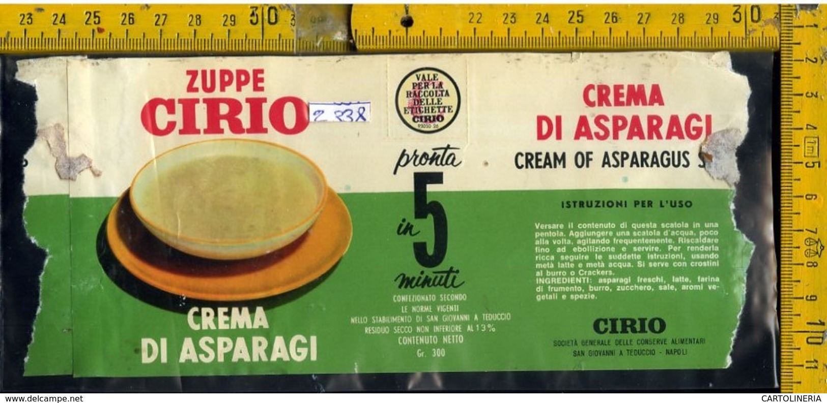 Etichetta Alimentare Zuppe Cirio - Altri & Non Classificati