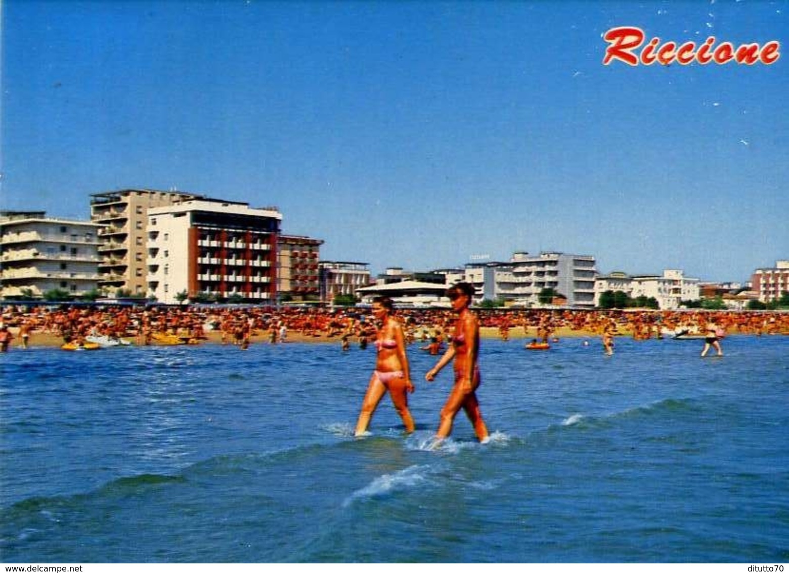 Riccione - Alberghi Visti Dal Mare - 541 - Formato Grande Viaggiata – E 10 - Rimini