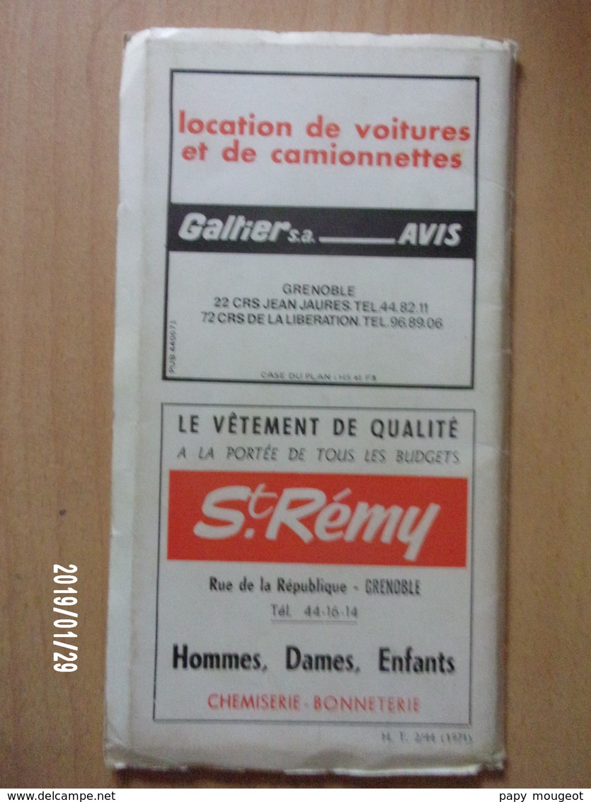 Grenoble - Plan Guide Blay - 1971 - Strassenkarten