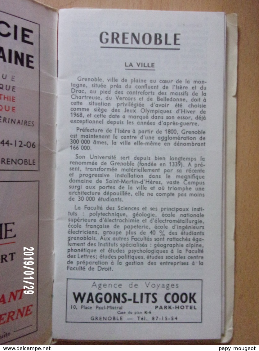 Grenoble - Plan Guide Blay - 1971 - Strassenkarten