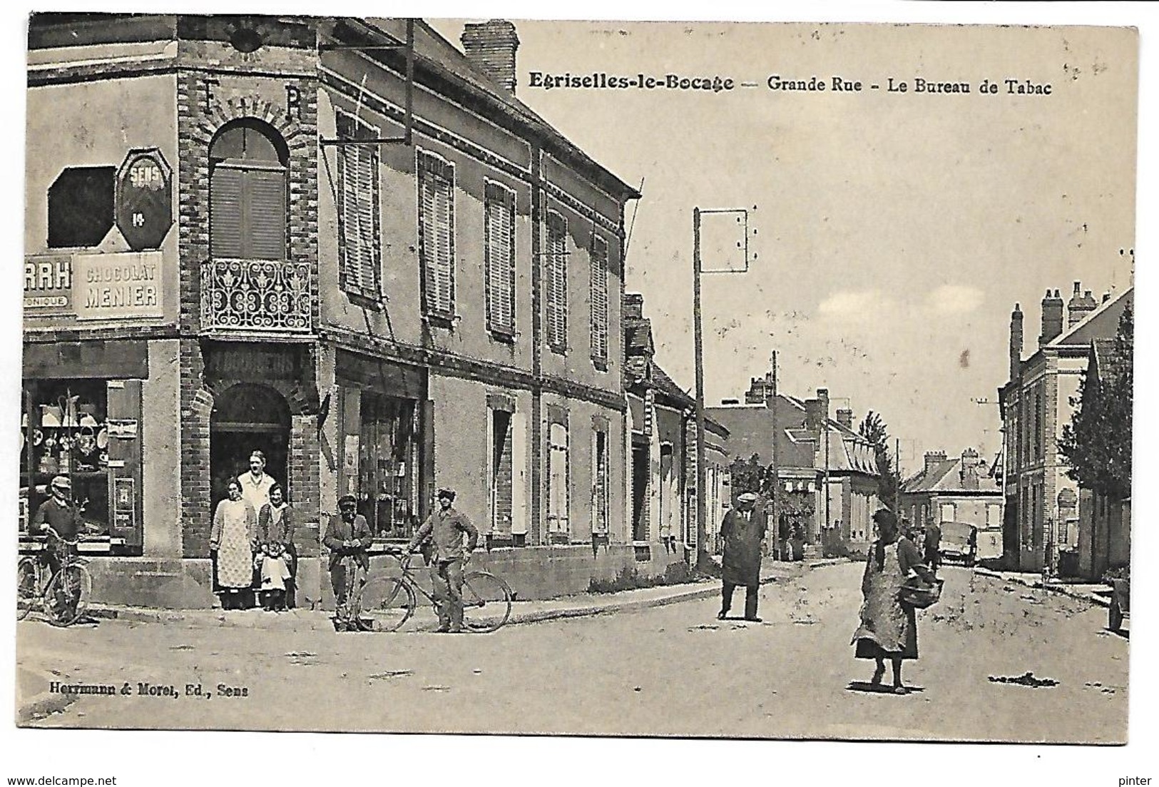 EGRISELLES LE BOCAGE - Grande Rue, Le Bureau De Tabac - Egriselles Le Bocage