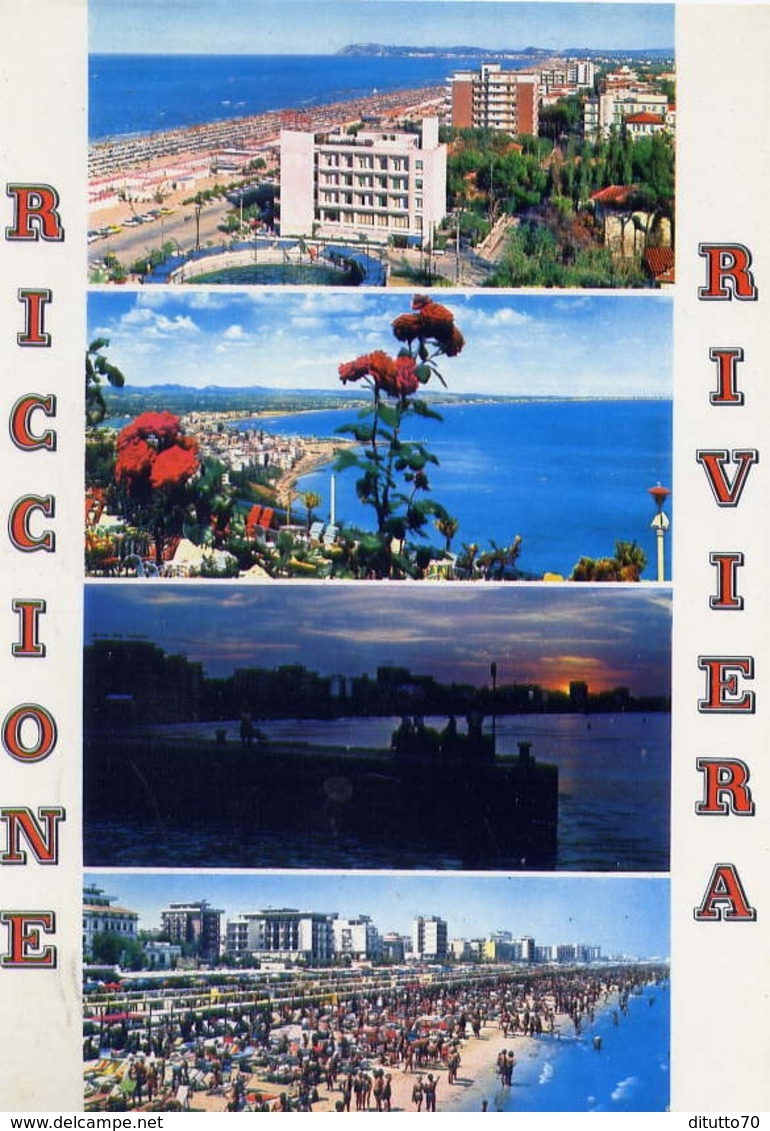 Riccione - Riviera - 81 - Formato Grande Viaggiata - E 10 - Rimini