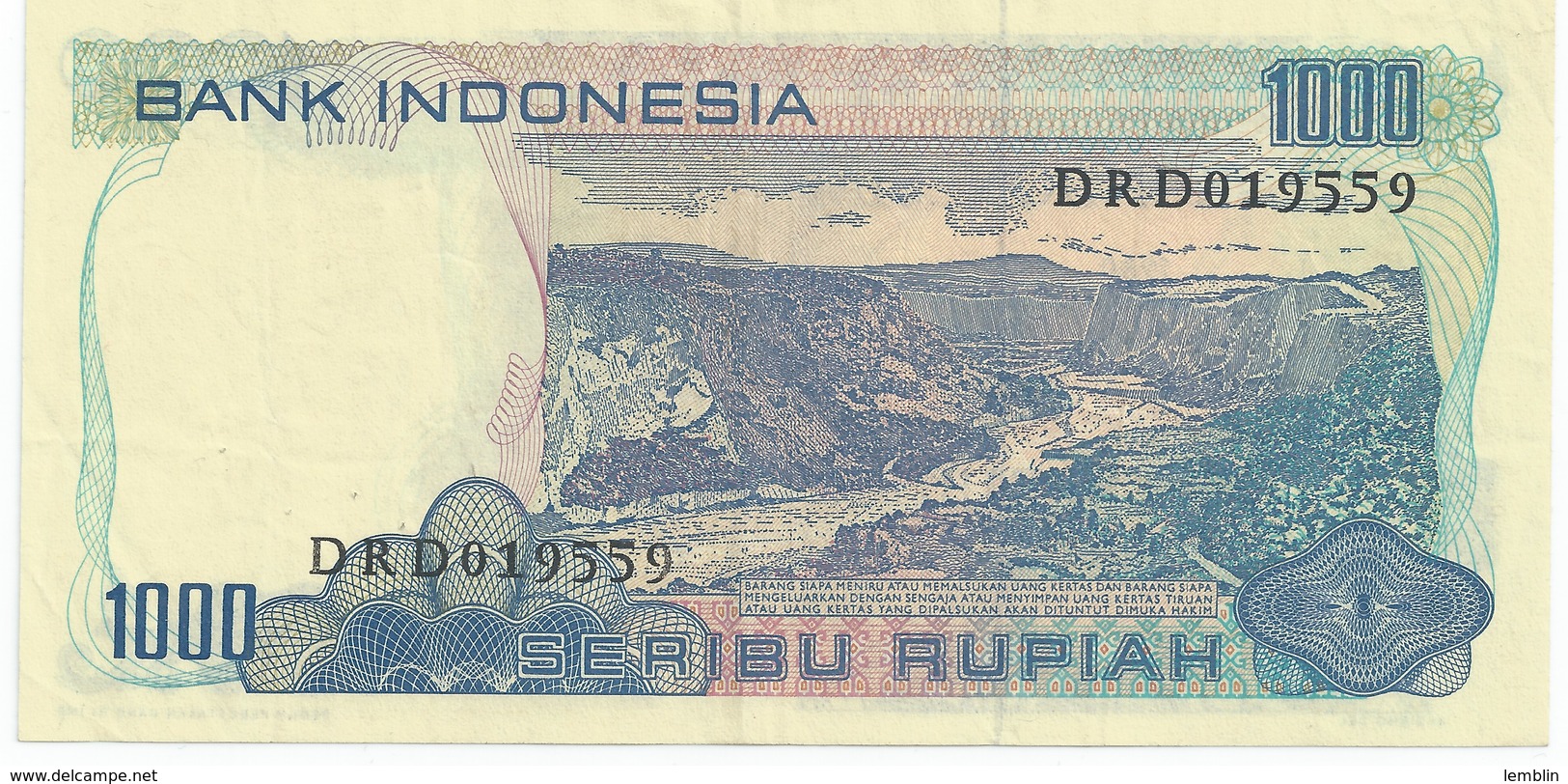 1.000 ROUPIES 1980 - Indonesien