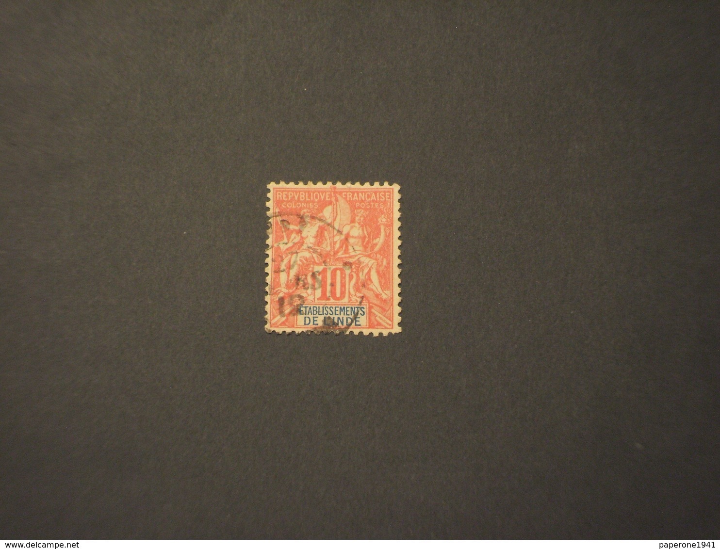 INDIA - 1900/7 ALLEGORIA  10 C. - TIMBRATO/USED - Used Stamps