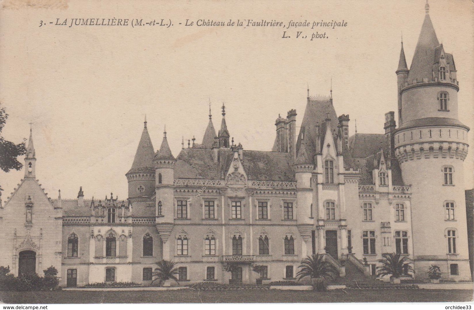 CPA La Jumellière - Le Château De La Faultrière, Façade Principale - Autres & Non Classés