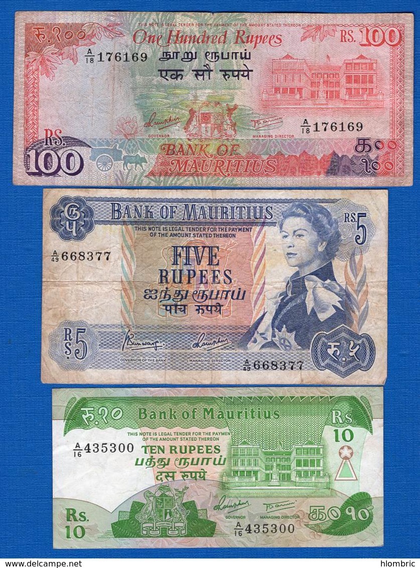 Mauritius  3  Billets - Mauritius