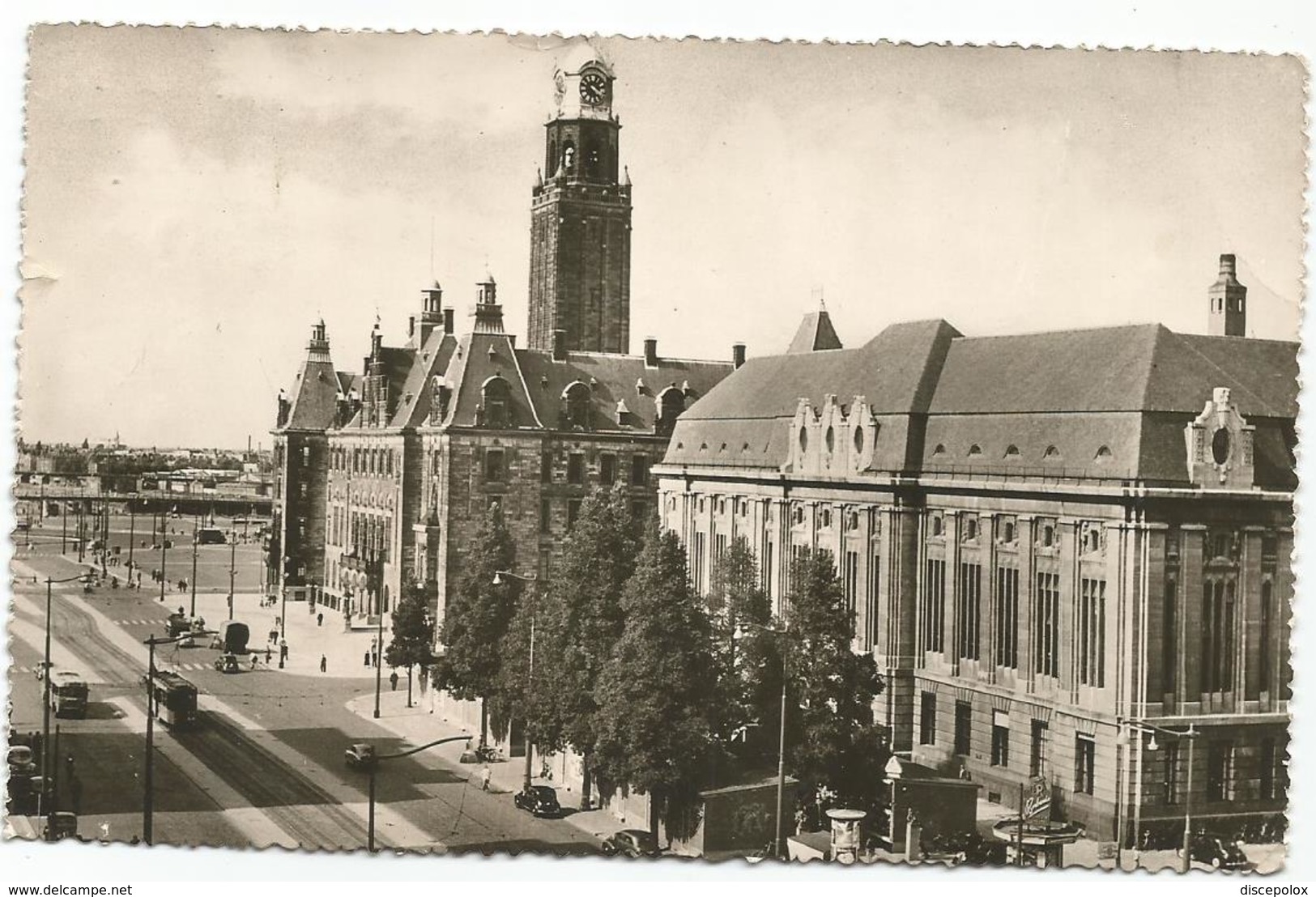 W725 Rotterdam - Coolsingel - Boulevard Met Stadhuis En Postkantoor / Viaggiata 1960 - Rotterdam