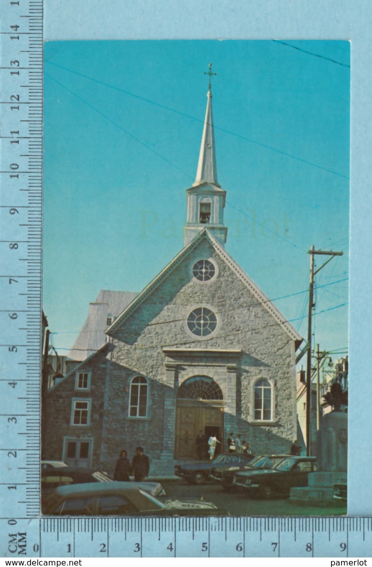 Quebec - Eglise Notre-Dame Des Victoire, Vieille Auto - CIRCULÉE En 1976  - Timbre 10¢ Canada - Québec - La Cité